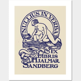 Ex Libris Hjalmar Sandberg Posters and Art